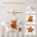EERKEOD Baby Crib Mobile Bear Nursery Mobile for Boys Girls Teddy Velvet Mobile Nursery Decor for Infant Bedroom Hanging Baby Mobile for Bassinet Newborn Baby Gift（Brown Bear） by TinyTreasures Baby Boutique