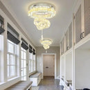 Flashing God 20" Crystal Chandelier Crystal LED Flush Mount Chandeliers for Living Room Bedrooms Dining Room Modern Chrome Chandelier Lighting Dimmable 2700k 4500k 6000k by CozyNest Decor