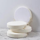 15 x 15 Inch Round Cushions for Outdoor Furniture Non-Slip Waterproof Patio Bistro Chair Cushion with Ties Bar Stool Seat Cushion for Kitchen Chairs Set of 4, Beige by GreenHaven Gardens