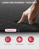 HAPBEAR Extra Large Yoga Mat - 72"x48"/78"x54", 1/4" & 1/3" Thick, Non-Slip, Durable, Eco-Friendly, Wide Exercise Mat for Home Workouts, Yoga, Pilates, Stretching, Meditation (Barefoot Exercise) by TinyTreasures Baby Boutique