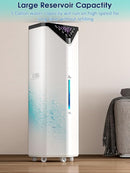 19L/5Gal Humidifiers for Bedroom Large Room 2800 sq ft, Quiet Humidifiers for Large Room, Floor Humidifier with 3 Mist Mode & Auto 180°Mist Tube for Home Whole House School Office Commercial Plants by TinyTreasures Baby Boutique