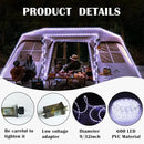 50Ft 600 LED Rope Lights Outdoor, White Flexible Tube Light Waterproof Plug in 8 Modes Timer Memory, Permanent String Lights for Tree,Pool, Bedroom, Fence, Garden, Indoor, Outside Decorations by GreenHaven Gardens