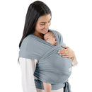 Comfy Cubs Baby Wrap Carrier - Soft & Secure Fit Cotton Blend Baby Carrier Newborn to Toddler - Hands-Free & Lightweight Infant Wrap - Adjustable, One Size Fits All Toddler Sling - Pacific Blue by TinyTreasures Baby Boutique