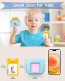 510 Words French Flash Cards for Kids, Toddler Learning Resources Toy, Autism Sensory Toys for Autistic Children Age d 2-4 Blue (French/English/Bilingual) by TinyTreasures Baby Boutique
