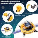 6-in-1 Solar Robot Toys for Ages 8 9 10 11 12 Year Old Boys Girls, STEM Science Kits for Kids Age 8-12, Building Experiments Robotics Kit STEM Projects for Kid Christmas Birthday Gifts (Yellow) by TinyTreasures Baby Boutique