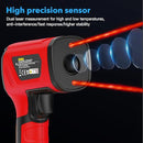 '-40℉~2912℉ MESTEK Infrared Thermometer Temperature Gun,50:1 Dual Laser High Temp Thermometer with Thermocouple Probe, Non-Contact Industrial Pyrometer for Engine, Kiln, Forging,Humidity Measurement by TinyTreasures Baby Boutique