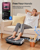 Vibration Plate Exercise Machine, Vibration Plate Platform for Lymphatic Drainage, 200 Adjustable Speeds Power Shaping Vibrating Plate Helps Weight Loss, Shaping, Max Weight 450 Lbs by CozyNest Decor