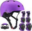 Adjustable Kids Helmet with Knee Pad, Elbow Pads & Wrist Guards - Toddler Bike Helmets for Ages 3-5, 5-8, 8-14 Years - Perfect for Skating, Biking, Cycling, and Skateboard - for Boys and Girls by TinyTreasures Baby Boutique