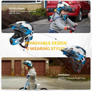 ROCKBROS Kids Bike Helmet Adjustable Detachable Full Face Bike Helmet for Children Bicycle, Skateboard, Scooter, Protective Gear by TinyTreasures Baby Boutique