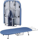 BiJun Small Ironing Board, Foldable Table Top Ompact Portable Mini Ironing Board w/Iron Rest, Set for Dorm Rooms, RVs, Travel Apartments Blue by CozyNest Decor