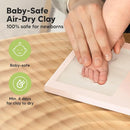 Baby Hand and Footprint Kit - Clay Handprint Keepsake Frame, Newborn Nursery Picture Frame, Personalized New Mom Gifts for Baby Shower & Registry (Petal Pink) by TinyTreasures Baby Boutique