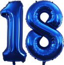 GOER Number 18 Balloons for 18th Birthday Sweet 18 Party Decorations,42 Inch Jumbo Foil Helium 81 Balloons for 81st Birthday Party Decoration (Blue) by TinyTreasures Baby Boutique