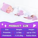 Cuffbow 4 Pcs Preemie Hats Mittens and Socks Set Preemie Mittens Warm Terry Socks for Baby by TinyTreasures Baby Boutique