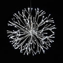 Christmas led Sparkle Ball Hanging Outdoor décorations -Haning Twig Ball,Snowflake Ornament Lights Indoor Outdoor Festive Holiday Décor 24Inch (Cool White) by CozyNest Decor