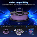 FLASHFORGE Rapid PLA Filament 1.75mm Luminous Purple, 500mm/s High Speed Printing, Glow in The Dark 3D Printer Filament 1kg Spool, Dimensional Accuracy +/- 0.02mm, Brilliant, Long-Lasting Glow by TinyTreasures Baby Boutique