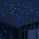 Glow in The Dark Stars for Ceiling, Luminous Wall Sticker, Kids Bedroom Wall Decal, Sticky Fluorescence Star, Gift for Boys and Girls (Blue) by TinyTreasures Baby Boutique
