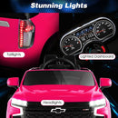 Costzon Ride on Car, 12V Licensed Chevrolet Tahoe Battery Powered Electric Vehicle w/ 2.4G Remote Control, High/Low Speed, Music, Lights, MP3/USB/FM, Spring Suspension, Electric SUV for Kids (Pink) by TinyTreasures Baby Boutique