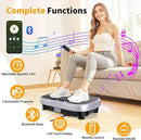 Vibration Plate Exercise Machine, Vibrating Plate Machine with Bluetooth for Lymphatic Drainage, Vibration Platform for Women Men Full Body Weight Loss by CozyNest Decor