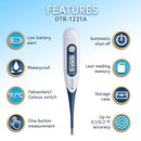 iProven Adult Digital Oral and Rectal Thermometer, Measures in 10 Seconds, with Flexible Tip, Fever Alarm, Thermometer for Kids and Babies (10 Packs) by TinyTreasures Baby Boutique