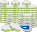 Toilet Bowl Cleaner Wand Refills,70 PCS Disposable Toilet Brush Heads Compatible with Wa.IE Jiemi and Most Wand,Disposable Wand Heads for Deep Cleaning by CozyNest Decor