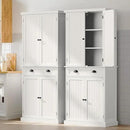 ARTPOWER 72" Tall Kitchen Pantry Storage Cabinet with Drawer and Adjustable Shelves, Pantry Cabinet for Kitchen, Bathroom or Hallway, White