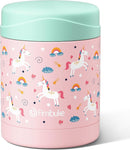 Fimibuke Insulated Kids Food Jar, 12 OZ BPA FREE Wide Mouth Stainless Steel Vacuum Thermos for Hot Cold Food for School Travel Leakproof Toddler Boy Girl Lunch Container Snack Cup for Fruits Veg Soup by TinyTreasures Baby Boutique
