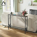 Console Table, Skinny Entryway Table with Fast-Charging Station, Narrow Long Sofa Table, Behind Slim Couch Table for Entrance, Hallway, Living Room Decor ST-GY100-1 by CozyNest Decor