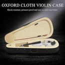 4/4 Beginner Violin Kit for Adults, Complete Full Size Violin Set with Portable Case, Bow, Rosin, White by TinyTreasures Baby Boutique