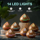 Essential Oil Scent Diffuser: 500ML Aroma Diffuser with Remote Control, Large Fragrance Aromatherapy Diffuser for Bedroom Home, Mist Humidifier with 14 Colors LED Lights and waterless Auto-Off by TinyTreasures Baby Boutique