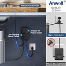 Garbage Disposal Air Switch Kit -Professional- Dual Outlet, Sink Top Waste Disposer On/Off, Garbage Disposal Button, Brass Made Cover, UL Listed by CozyNest Decor