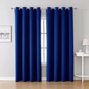 ChrisDowa Grommet Blackout Curtains for Bedroom and Living Room - 2 Panels Set Thermal Insulated Room Darkening Curtains (Royal Blue, 52W x 95L) by CozyNest Decor