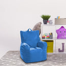 Posh Creations Bean Bag Structured Seat for Toddlers and Kids, Comfy Chair for Children, Pasadena, Royal Blue by TinyTreasures Baby Boutique