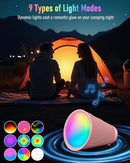 Portable Bluetooth Speaker Wireless with 9 Color Lights, 20H Playtime, Stereo Pairing, Deep Bass, IPX6 Waterproof, Bluetooth 5.3, Small Speaker for Home, Party, Outdoor, Camping, Beach, Gift by TinyTreasures Baby Boutique