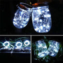 SunKite Solar Mason Jar Lights [Updated], 8 Pack 20 LED Waterproof Fairy Firefly Jar Lids String Lights with Hangers(NO Jars), Patio Yard Garden Wedding Decoration - Cool White by GreenHaven Gardens