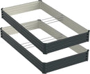 2PCS 8x4x1ft Raised Garden Bed-Outdoor Galvanized Planter Box for Vegetables, Fruits,Herbs, Flowers, Metal Raised Garden Bed kit-Grey by GreenHaven Gardens