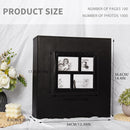 RECUTMS Photo Album 4x6 1000 Pockets Photos, Extra Large Capacity Family Wedding Picture Albums Holds 1000 Horizontal and Vertical Photos (Black) by TinyTreasures Baby Boutique