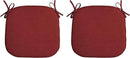 Arden Indoor/Outdoor Foam Seat Pad, 2 Pack, 17 x 16, Patio Cushion, Water Repellent, Fade Resistant, Foam Cushion Ruby Red Leala by GreenHaven Gardens