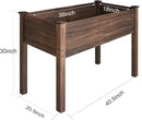 LZRS Raised Garden Bed Outdoor Planter Box with Legs for Herbs, Vegetables, Flowers, Great for Outdoor Patio, Yard and Deck, 220lb Capacity, Carbonized by GreenHaven Gardens