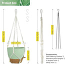 10 inch Self Watering Hanging Planters for Indoor Plants, 2 Pack Hanging Baskets for Outdoor Plants, Hanging Flower Pots with Drainage Holes & 2 Kinds of Plant Hangers for Home Decor, Green by CozyNest Decor