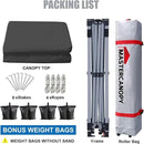 MASTERCANOPY Durable Pop-up Canopy Tent with Roller Bag (10x10, Dark Gray) by GreenHaven Gardens
