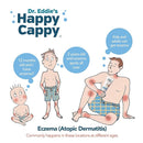 Happy Cappy Baby Shampoo and Body Wash - Eczema Body Wash for Kids, Toddler, Adults, Helps with Dryness, Reduces Itching and Redness, Dermatologist Tested, Fragrance Free - 8 Fl Oz (Pack of 4) by TinyTreasures Baby Boutique
