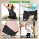 2 in 1 Postpartum Belly Band Wrap Black, C-Section Support Belt X-Large, Post Partum Support Recovery Waist/Pelvis Belt, Hysterectomy Belly Band Binder Girdle Stomach by TinyTreasures Baby Boutique