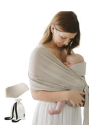 Konny New and Improved Baby Carrier Flex SoftBreeze Premium Material - Adjustable, Easy to Wear and Wrap Baby Sling, Perfect for Newborn Babies Essentials up to 44 lbs,(M-4XL)-Dusty Pink by TinyTreasures Baby Boutique