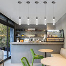 OKELI Modern Pendant Light,3Color LED Bubble Crystal Island Light Fixtures,Black Mini Pendant Lighting for Kitchen Island,Bar,6W,3000-6000K,ETL by CozyNest Decor
