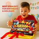 Playz Mega Kaboom! 150+ Explosive Science Experiments Kit for Kids Age 8-12 with 75 App & Video Guided Experiments - Chemistry Set STEM & Educational Toys & Gifts for Boys, Girls, Teenagers & Kids by TinyTreasures Baby Boutique