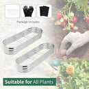 POTEY Galvanized Raised Garden Bed 2Pcs, Metal Planter Boxes Outdoor for Vegetables Flowers Herb, Oval Large Planter Raised Beds Kit with Weed Barrier Fabric and Soil Ventilation Holes (5.7L*1.7W FT) by GreenHaven Gardens