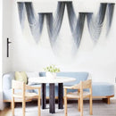 IOWER Large Macrame Wall Hanging Decor Dip-Dyed Macrame Wall Decor Wall Art Craftsmanship Fiber Art Boho Chic Wall Decor Modern For Bedroom Livingroom Backdrop by CozyNest Decor
