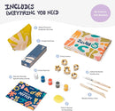Sculpd - The Original Kids Pottery Kit, Air-Dry Clay Starter Kit for Kids Age 4 to 6, Air Dry Clay with 5 Colour Paint Set, Paintbrushes, Pottery Tools, Sponge and Step-by-Step Guide by TinyTreasures Baby Boutique