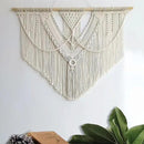 guzhiou large macrame wall hanging - Boho Tapestry Macrame Wall Decor Art- Chic Bohemian Handmade Woven Tapestry Home Decoration for Bedroom Living Room Apartment Wedding Party - 43"x32" (Beige-A) by CozyNest Decor