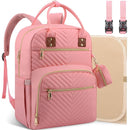 Baby Diaper Bag Backpack, Travel Diaper Bags for Baby Girl Boy Large Capacity Baby Bag Backpack for Women Light Pink by TinyTreasures Baby Boutique